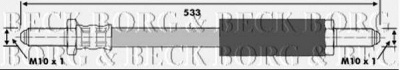 BORG & BECK bbh6134 -  Тормозной шланг